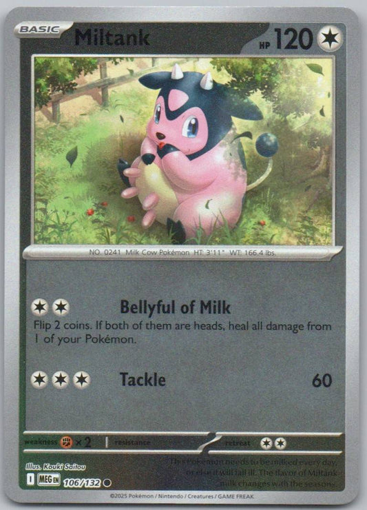 Miltank 106 Reverse Holo Colorless Card - Mega Evolution