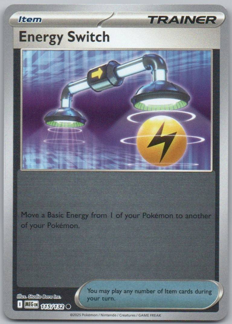 Energy Switch 115 Reverse Holo Trainer Card - Mega Evolution