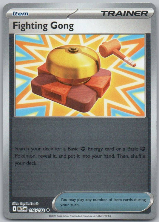 Fighting Gong 116 Reverse Holo Trainer Card - Mega Evolution