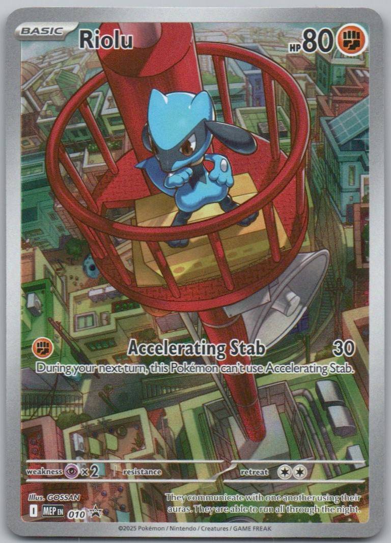 Riolu 010 Holo Fighting Card - Mega Evolution Promo