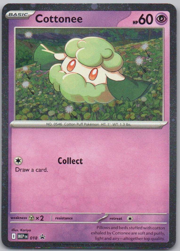 Cottonee 018 Cosmos Psychic Card - Mega Evolution Promo