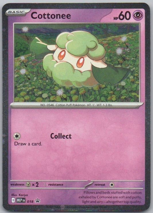 Cottonee 018 Cosmos Psychic Card - Mega Evolution Promo