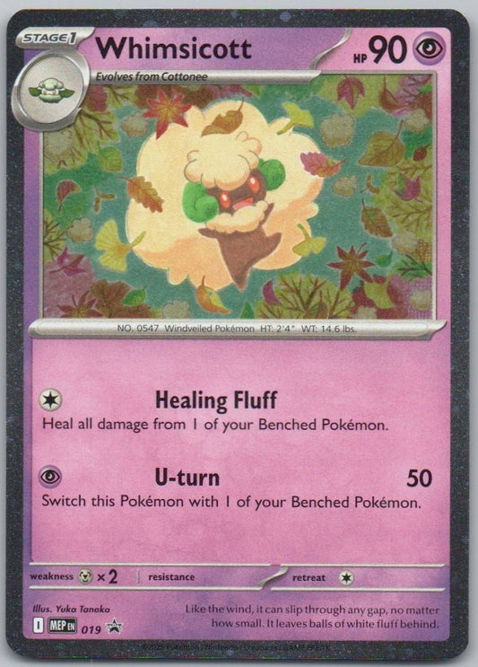 Whimsicott 019 Cosmos Psychic Card - Mega Evolution Promo