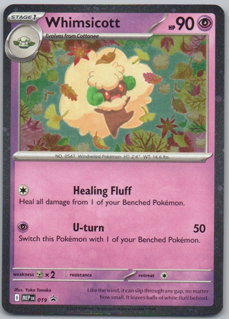 Whimsicott 019 Cosmos Psychic Card - Mega Evolution Promo