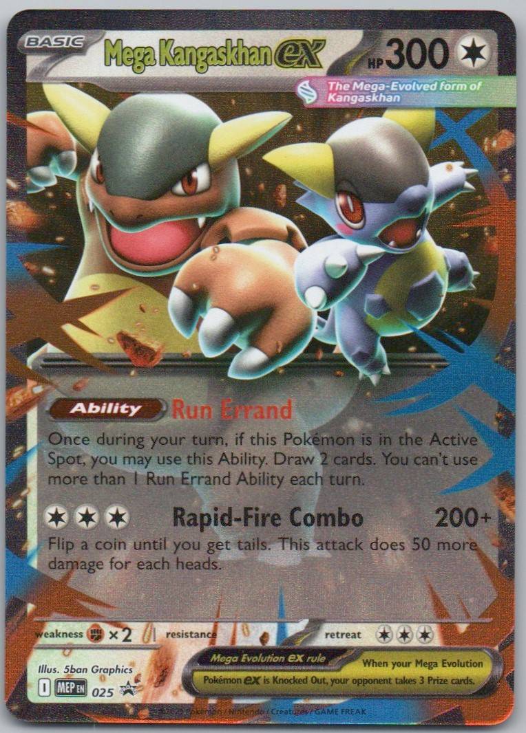 Mega Kangaskhan EX 025 Holo Colorless Card - Mega Evolution Promo