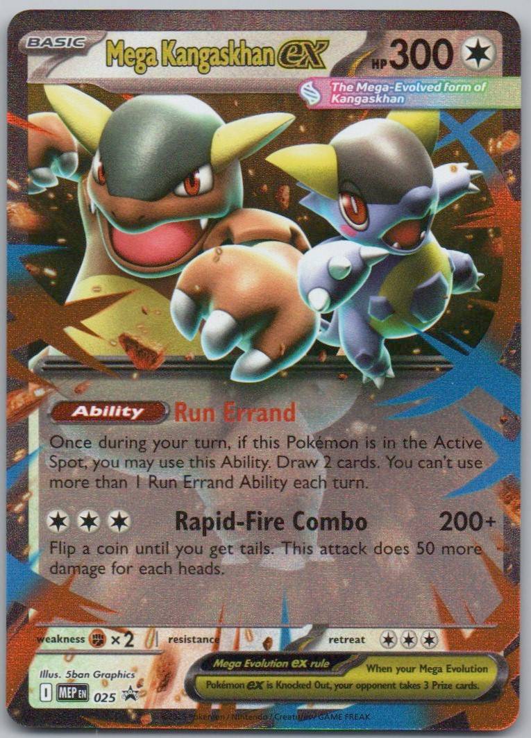 Mega Kangaskhan EX 025 Holo Colorless Card - Mega Evolution Promo