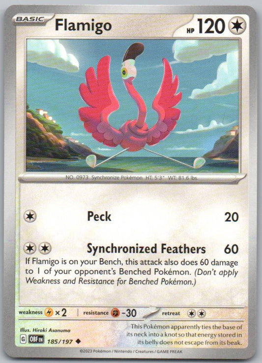 Flamigo 185 Normal Colorless Card - Obsidian Flames