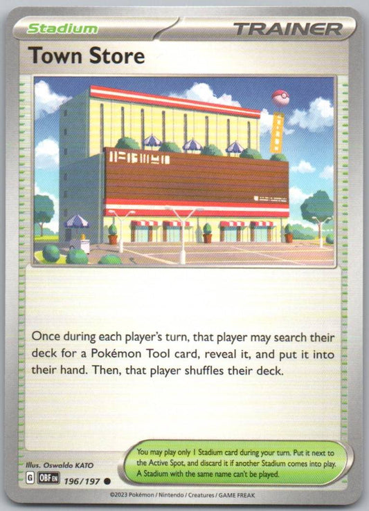 Town Store 194 Normal Trainer Card - Obsidian Flames