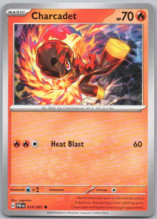 Charcadet 014 Normal Fire Card - Paldean Fates