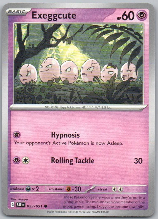 Exeggcute 023 Normal Psychic Card - Paldean Fates