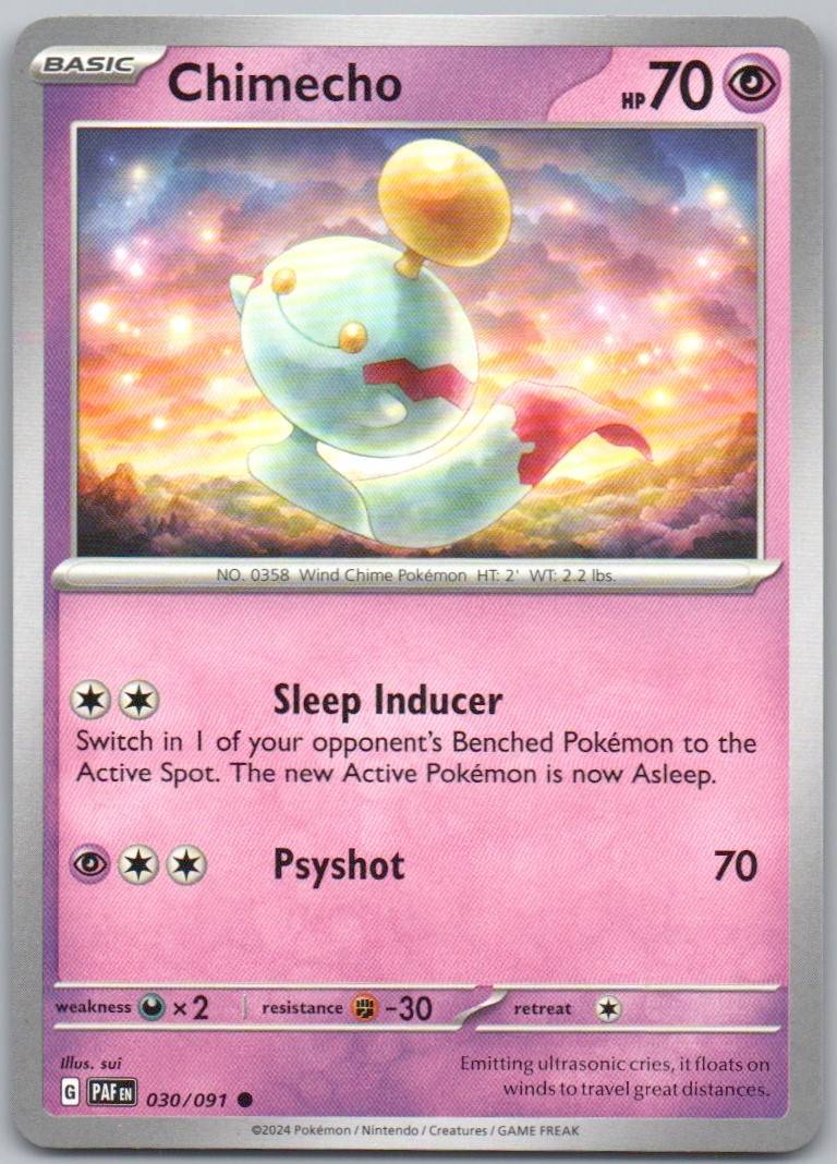 Chimecho 030 Normal Psychic Card - Paldean Fates