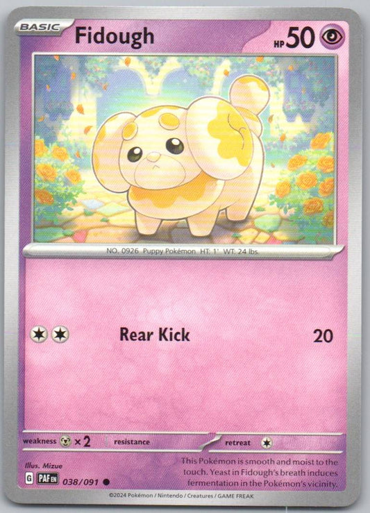 Fidough 038 Normal Psychic Card - Paldean Fates