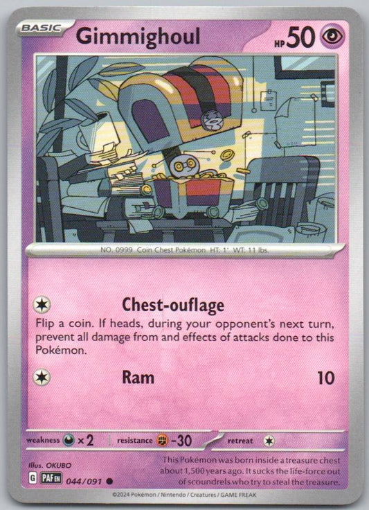Gimmighoul 044 Normal Psychic Card - Paldean Fates