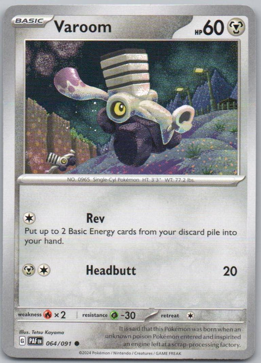 Varoom 064 Normal Steel Card - Paldean Fates