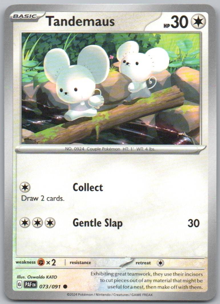 Tandemaus 073 Normal Colorless Card - Paldean Fates