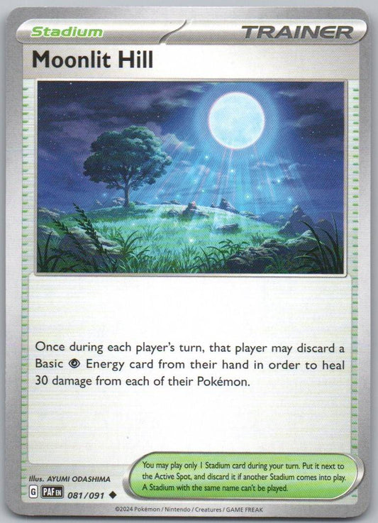 Moonlit Hill 081 Normal Trainer Card - Paldean Fates