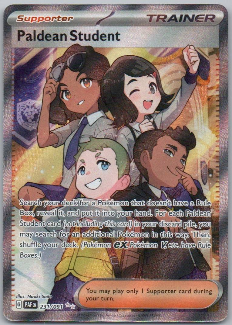 Paldean Student 231 Holo Trainer Card - Paldean Fates