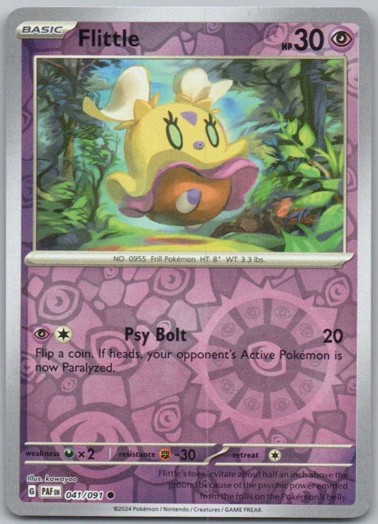 Flittle 041 Reverse Holo Psychic Card - Paldean Fates