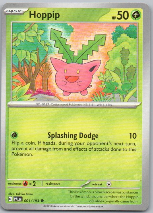 Hopip 001 Normal Grass Card - Paldea Evolved