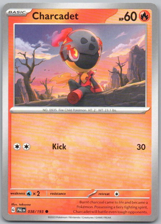 Charcadet 038 Normal Fire Card - Paldea Evolved