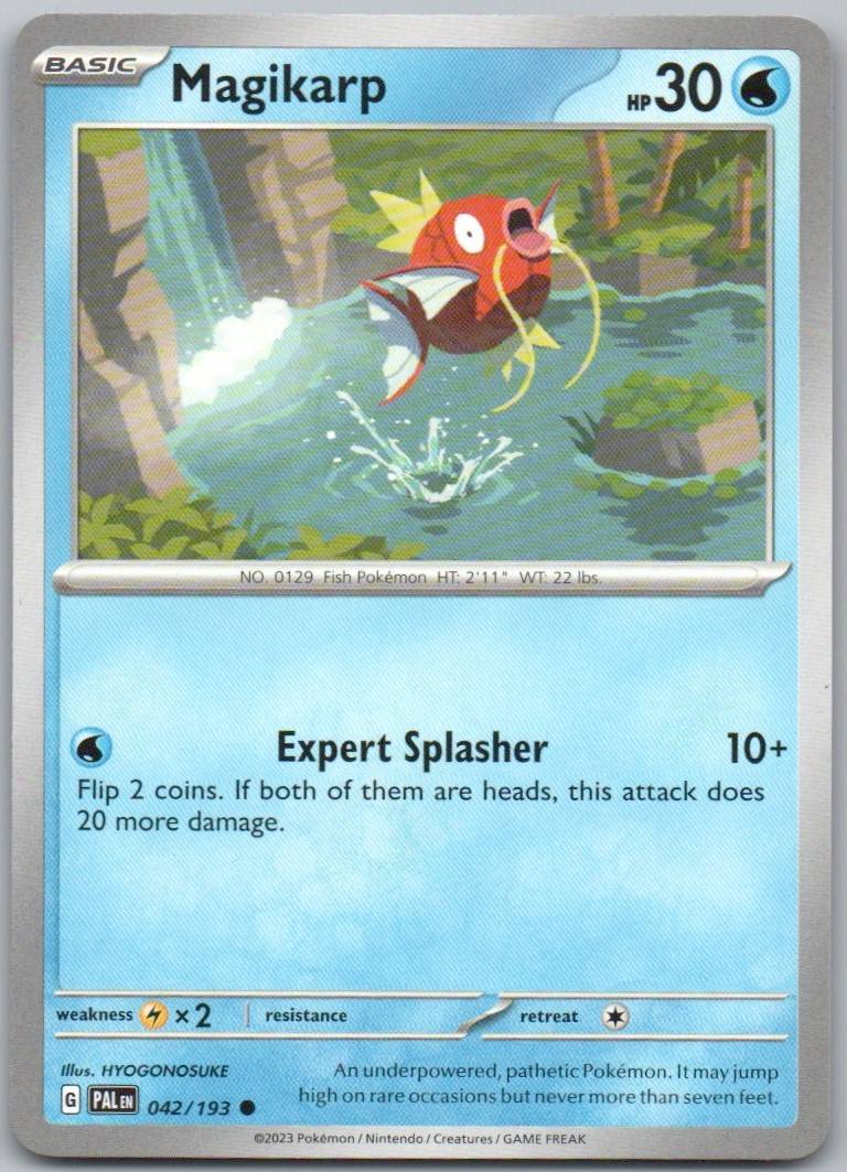 Magikarp 042 Normal Water Card - Paldea Evolved