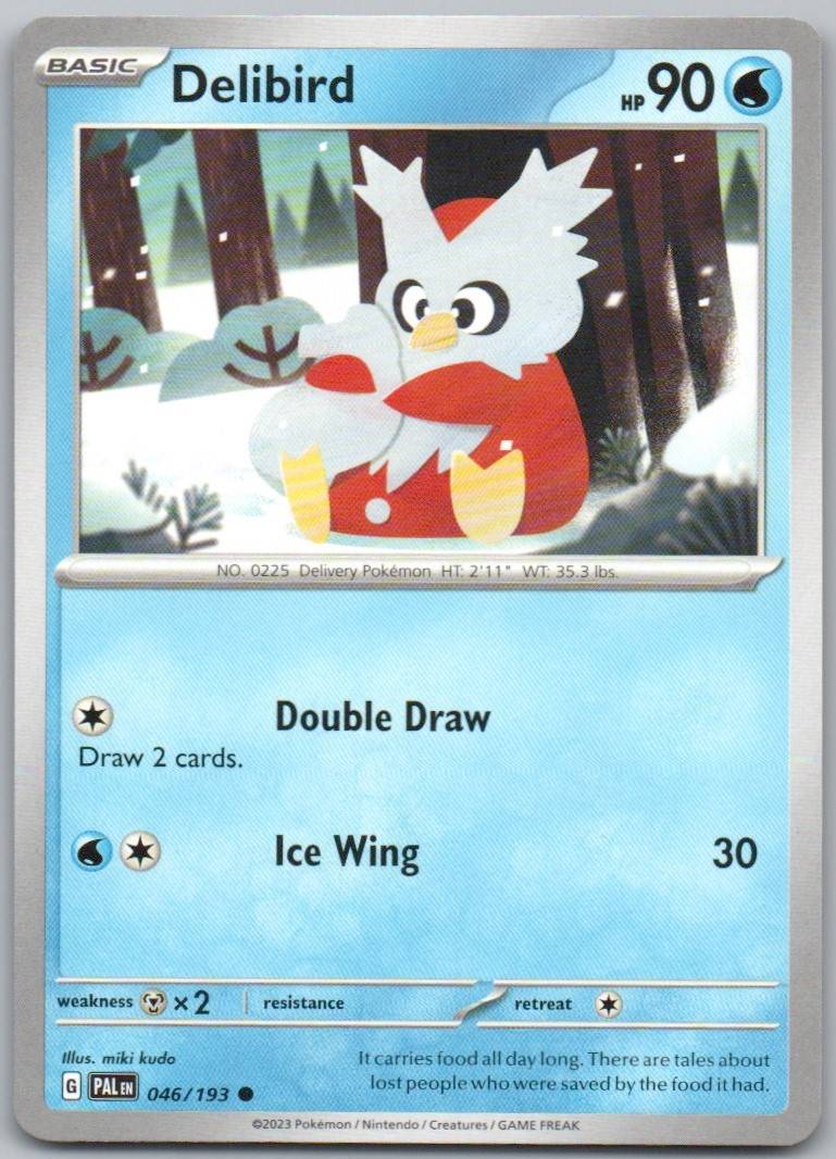 Delibird 046 Normal Water Card - Paldea Evolved