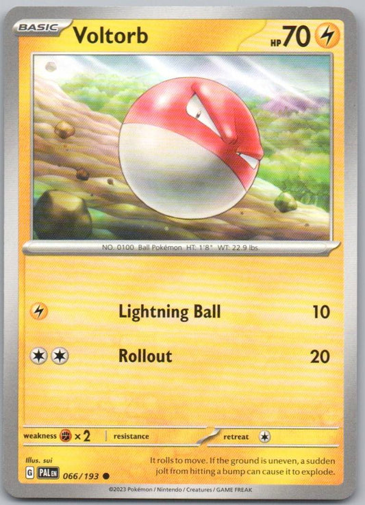 Voltorb 066 Normal Lightning Card - Paldea Evolved
