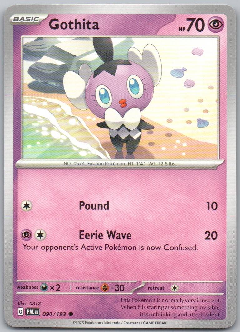Gothita 090 Normal Psychic Card - Paldea Evolved