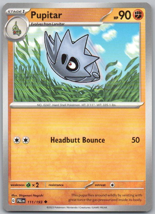 Pupitar 111 Normal Fighting Card - Paldea Evolved