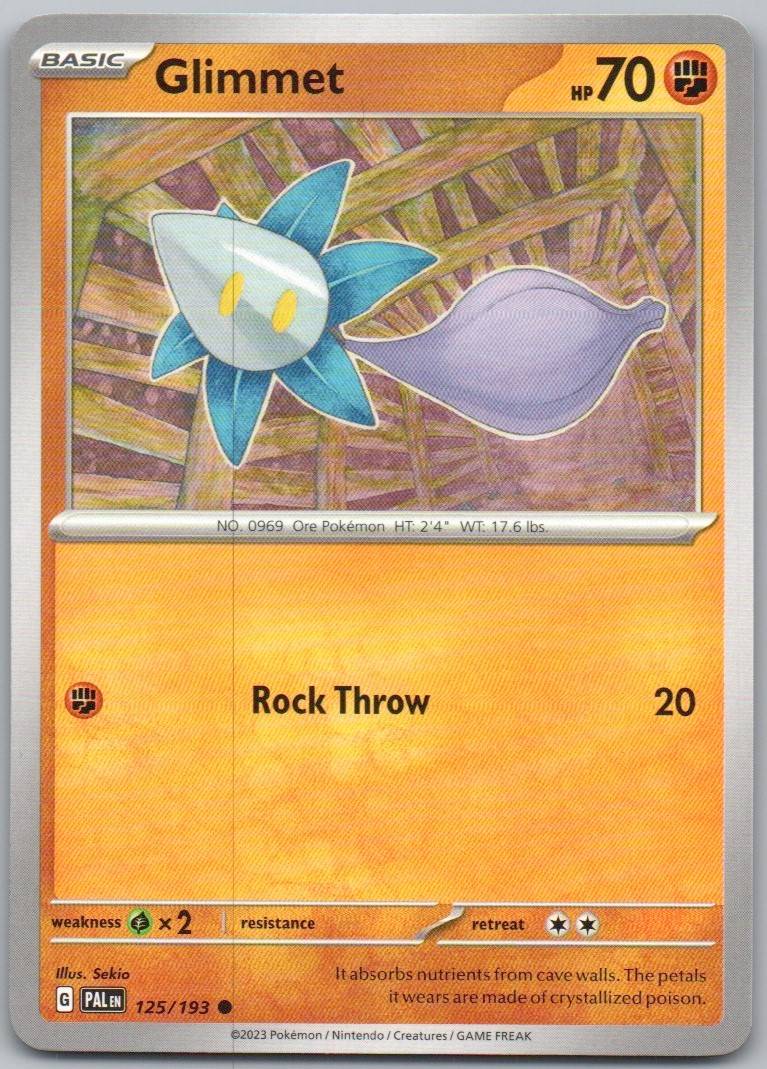 Glimmet 125 Normal Fighting Card - Paldea Evolved