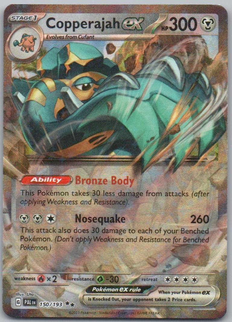 Cooperajah EX 150 Holo Steel Card - Paldea Evolved