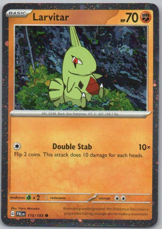 Larvitar 110 Cosmos Fighting Card - Paldea Evolved