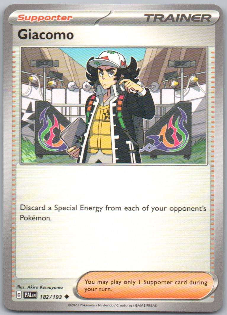 Giacomo 182 Normal Trainer Card - Paldea Evolved