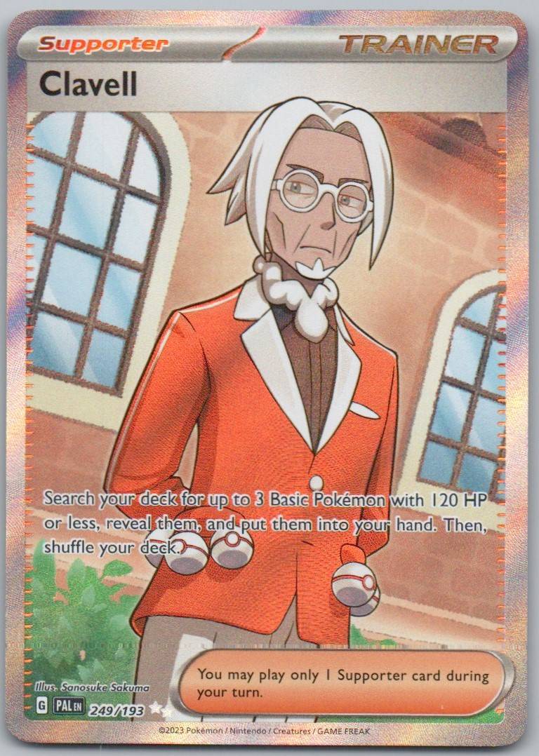 Clavell 249 Holo Trainer Card - Paldea Evolved