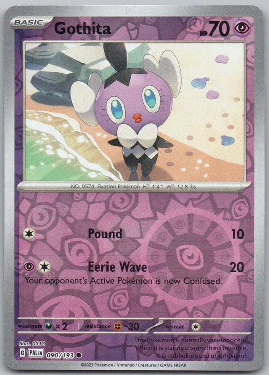 Gothita 090 Reverse Holo Psychic Card - Paldea Evolved