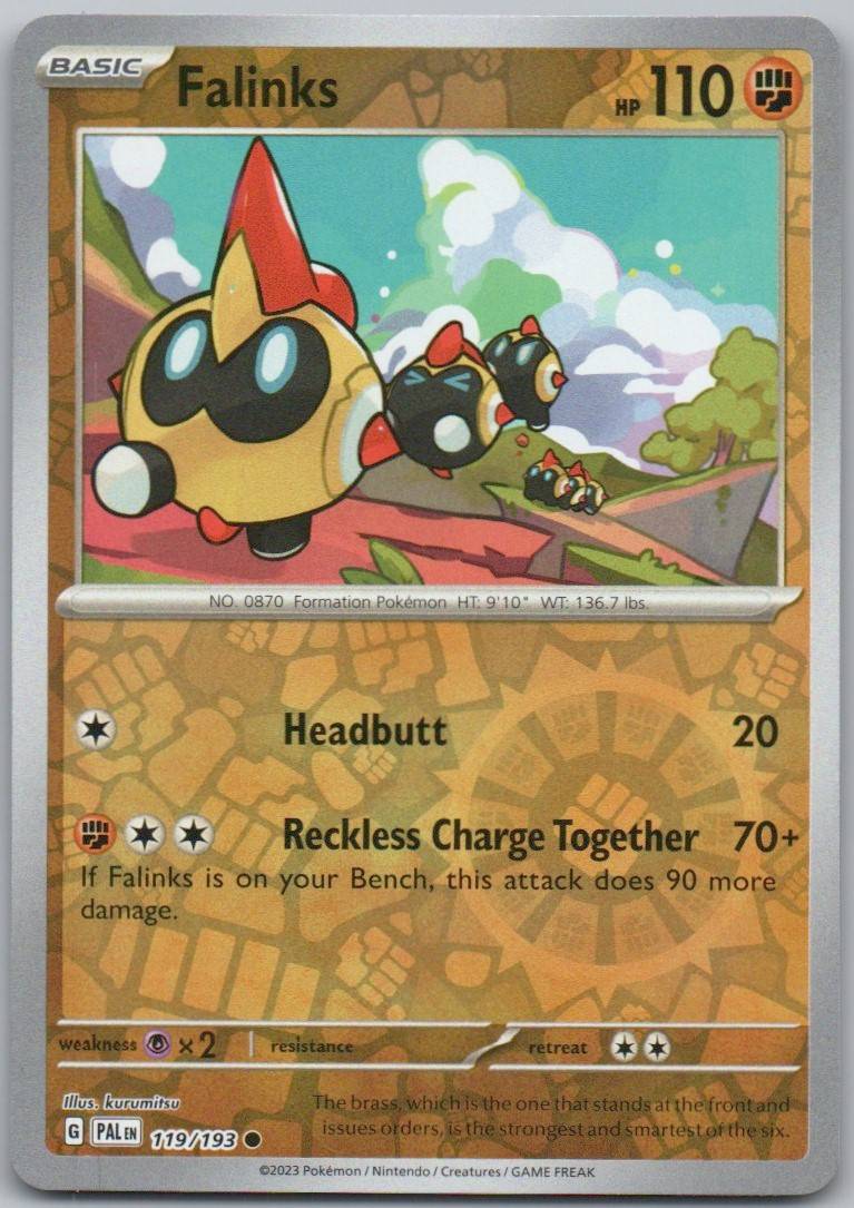 Falinks 119 Reverse Holo Fighting Card - Paldea Evolved
