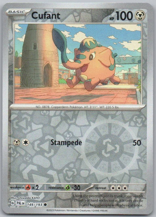 Cufant 149 Reverse Holo Steel Card - Paldea Evolved