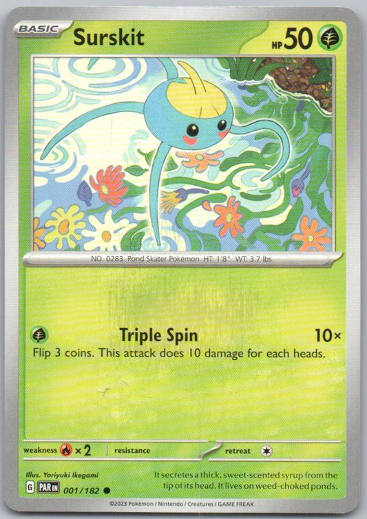 Surskit 001 Normal Grass Card - Paradox Rift