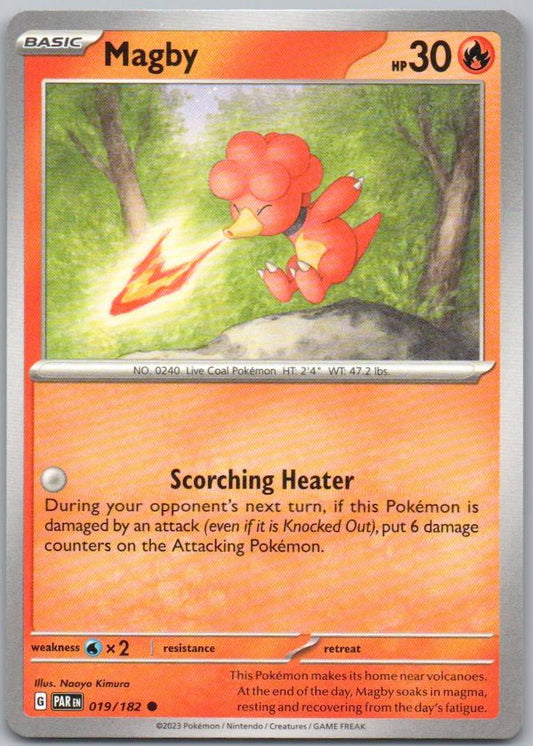 Magby 019 Normal Fire Card - Paradox Rift