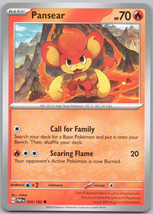 Pansear 020 Normal Fire Card - Paradox Rift