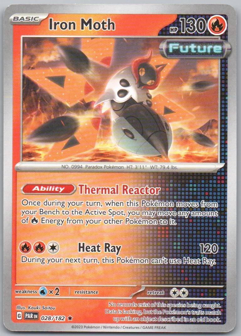Iron Moth 028 Normal Fire Card - Paradox Rift