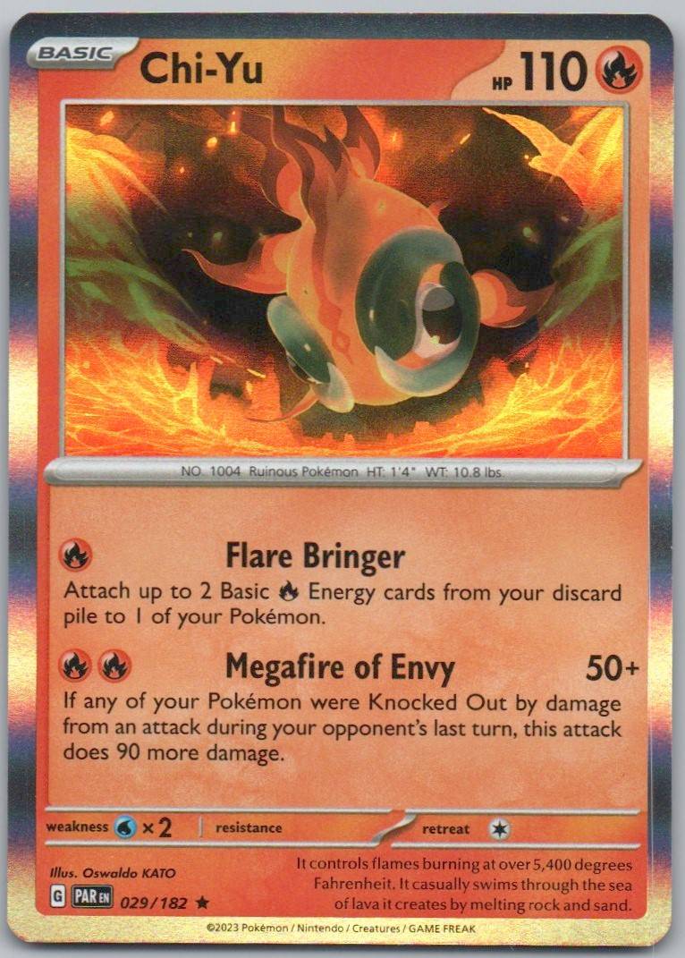 Chi-Yu 029 Holo Fire Card - Paradox Rift