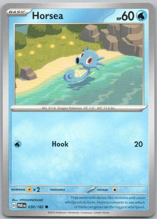Horsea 030 Normal Water Card - Paradox Rift