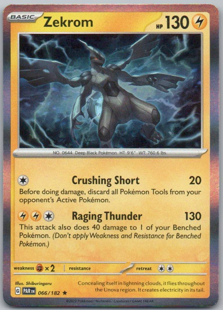 Zekrom 066 Holo Lightning Card - Paradox Rift