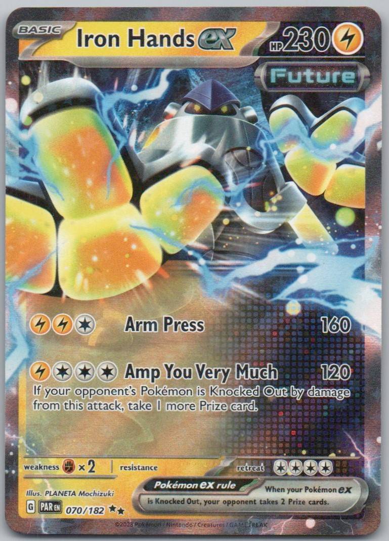 Iron Hands EX 068 Holo Lightning Card - Paradox Rift