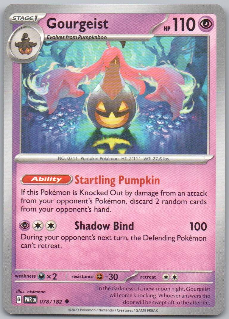 Gourgeist 078 Normal Psychic Card - Paradox Rift