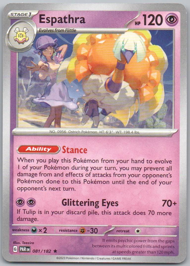 Espathra 081 Normal Psychic Card - Paradox Rift