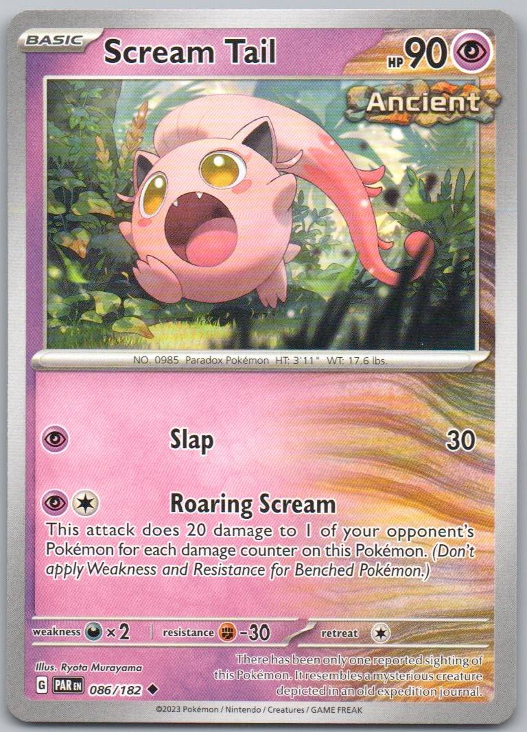 Scream Tail 086 Normal Psychic Card - Paradox Rift