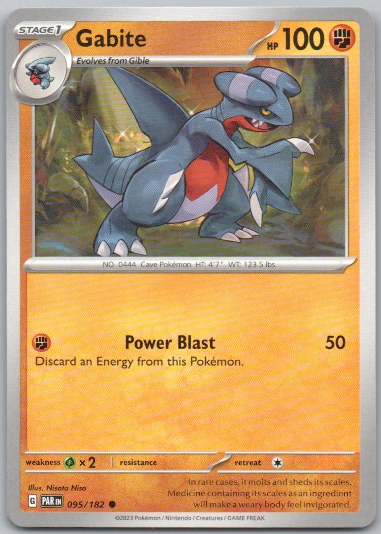 Gabite 095 Normal Fighting Card - Paradox Rift