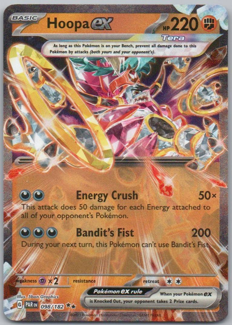 Hoopa EX 098 Normal Fighting Card - Paradox Rift